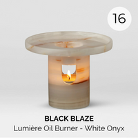 Pick #16 : BLACK BLAZE Lumière Oil Burner in White Onyx