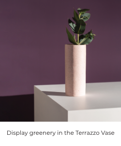 Display greenery in the Terrazzo Vase