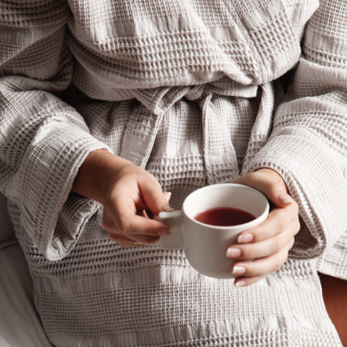 Getting cosy with a morning cuppa, served up in the Tab Mug